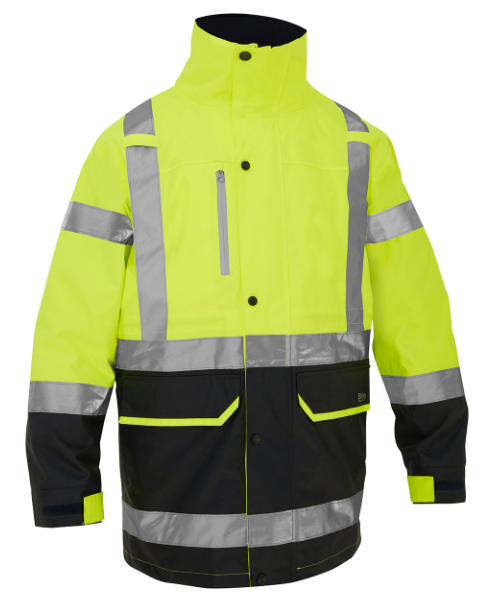 Men's Multi-Season ANSI Type R Class 3 Ripstop 5-in-1 Jacket with Class 2 Zip-Out Inner Jacket