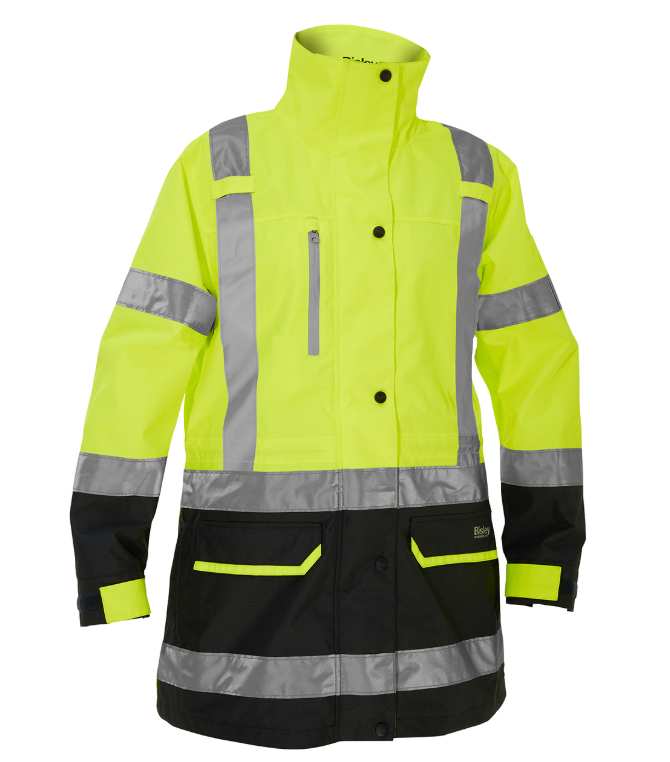 Women's Multi-Season ANSI Type R Class 3 Ripstop 5-in-1 Jacket with Class 2 Zip-Out Inner Jacket