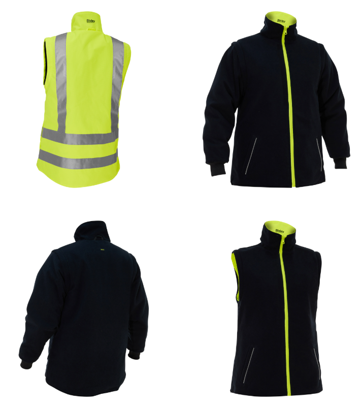 Women's Multi-Season ANSI Type R Class 3 Ripstop 5-in-1 Jacket with Class 2 Zip-Out Inner Jacket