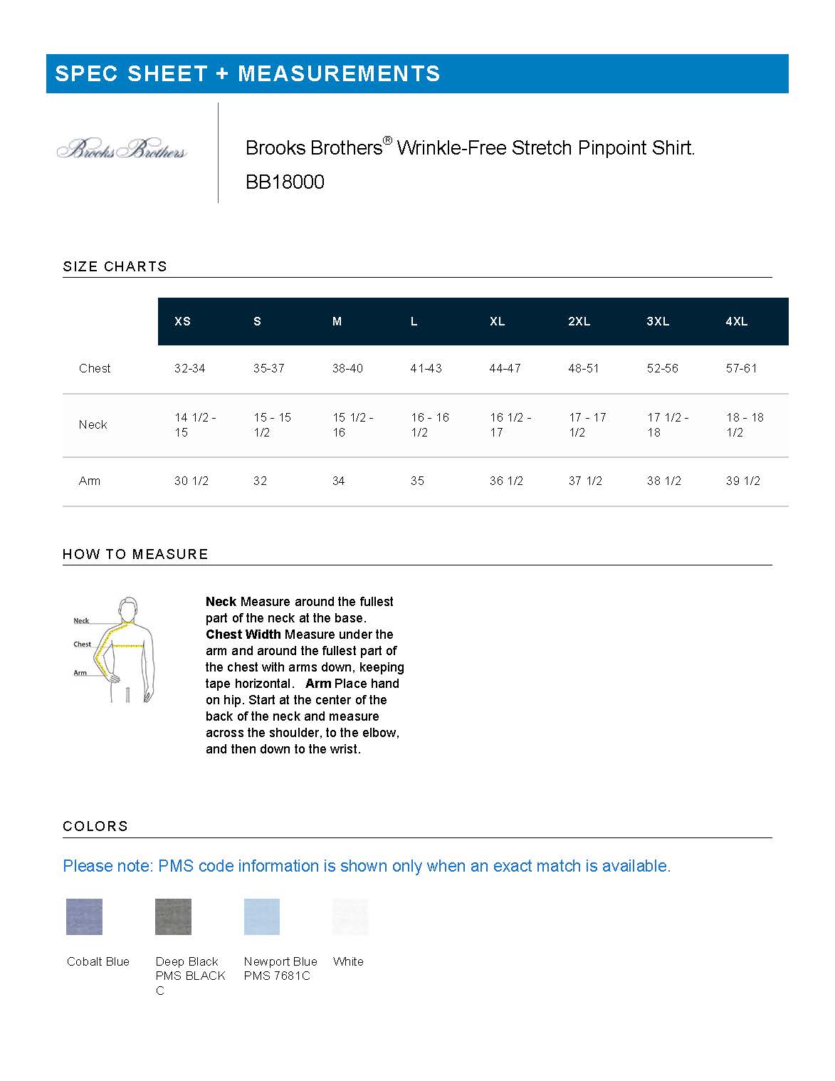 Brooks Brothers Wrinkle-Free Stretch Pinpoint Shirt BB18000